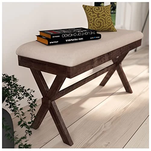 GENERIC Small Bench For A Contemporary Look Upholstered Dining Beige Farmhouse Wood Rustic 1 GENERIC Small Bench For A Contemporary Look Upholstered Dining Beige Farmhouse Wood Rustic