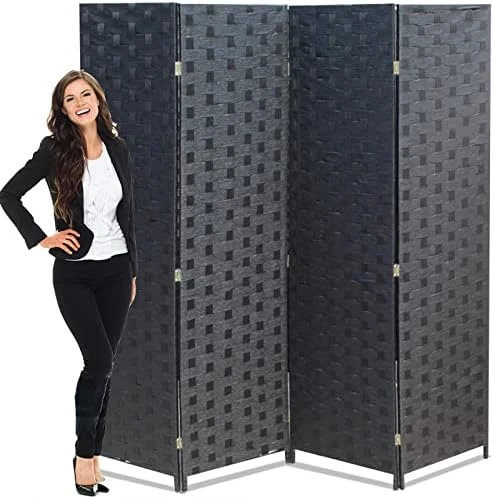 Room Dividers 3 Panel Partition Room Dividers 5.6 Ft Tall Privacy Wall Foldable Room Divider Privacy Screen Wood Screen Room Separator For Home Office Bedroom Restaurant , Gray 10 Room Dividers 3 Panel Partition Room Dividers 5.6 Ft Tall Privacy Wall Foldable Room Divider Privacy Screen Wood Screen Room Separator For Home Office Bedroom Restaurant , Gray - Image 10