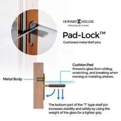 Howard Miller Brantley II Curio Cabinet 680-672 – Black Satin Finish, Vertical Home Decor, Four Glass Shelves, Five Level Display Case, No Reach Light, Sliding Doors 16 Howard Miller Brantley II Curio Cabinet 680-672 – Black Satin Finish, Vertical Home Decor, Four Glass Shelves, Five Level Display Case, No Reach Light, Sliding Doors -Best Furniture Store 51Iaj9MKxTL