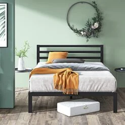 INUS Mia Metal Platform Bed Frame With Headboard / Wood Slat Support / No Box Spring Needed / Easy Assembly, Full 17 INUS Mia Metal Platform Bed Frame With Headboard / Wood Slat Support / No Box Spring Needed / Easy Assembly, Full -Best Furniture Store 51IeWW4F1AS