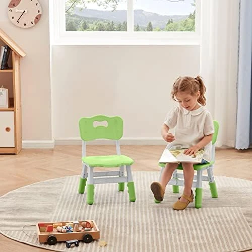 DOREROOM 3 Level Height Adjustable Kids Chair, Durable Chair For Kids Indoor Or Outdoor Use For Ages 2-6, Toddler Table Chair For Boys And Girls For Daycare, Classroom, Home, Mint Green 7 DOREROOM 3 Level Height Adjustable Kids Chair, Durable Chair For Kids Indoor Or Outdoor Use For Ages 2-6, Toddler Table Chair For Boys And Girls For Daycare, Classroom, Home, Mint Green - Image 7
