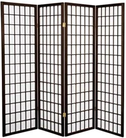 Al Furniture 5 Ft. Tall Window Pane Shoji Screen - White - 4 Panels -Best Furniture Store 51JrQUuq6cL. AC