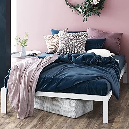 INUS Mia Metal Platform Bed Frame With Headboard / Wood Slat Support / No Box Spring Needed / Easy Assembly, Full 10 INUS Mia Metal Platform Bed Frame With Headboard / Wood Slat Support / No Box Spring Needed / Easy Assembly, Full - Image 10