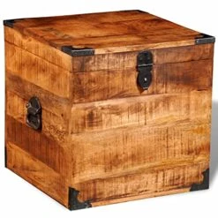 Age Chest Cubic Rough Mango Wood 16.15kg/35.53ib Storage Chests -Best Furniture Store 51Knjdazv5L