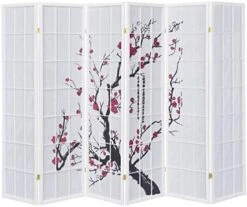4-Panel Blossom Screen Room Divider, Black 18 4-Panel Blossom Screen Room Divider, Black -Best Furniture Store 51LHZdjINsL. AC
