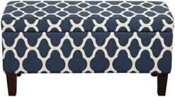 HomePop Large Upholstered Rectangular Storage Ottoman Bench With Hinged Lid, Slate Damask 21 HomePop Large Upholstered Rectangular Storage Ottoman Bench With Hinged Lid, Slate Damask -Best Furniture Store 51LKrg6qQBL. AC