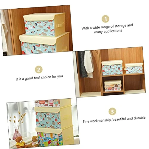 Homoyoyo 1pc Toy Storage Box Toy Box With Lid Storage Bins For Clothes Kids Storage Organizer For Toys Desk Organizer Basket Fabric Toy Bin Cube Storage Bins Fabric Toy Box Children Toy Box 4 Homoyoyo 1pc Toy Storage Box Toy Box With Lid Storage Bins For Clothes Kids Storage Organizer For Toys Desk Organizer Basket Fabric Toy Bin Cube Storage Bins Fabric Toy Box Children Toy Box - Image 4