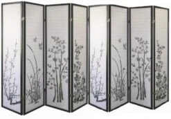 Select Bamboo, Flowers 3 To 8 Panel Room Divider (Bamboo, 4) -Best Furniture Store 51LoMBXQjQL. AC