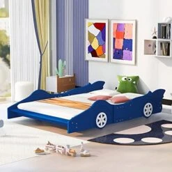 NCKMYB Twin Size Race Car Bed Kid Platform Bed Wooden Floor Bed Car Shaped Toddler Bed Frame For Boy Girl Junior,Red 20 NCKMYB Twin Size Race Car Bed Kid Platform Bed Wooden Floor Bed Car Shaped Toddler Bed Frame For Boy Girl Junior,Red -Best Furniture Store 51Lwr12152L. AC