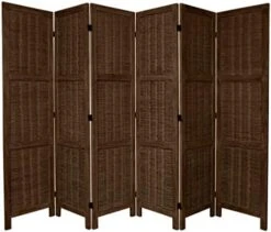 Oriental Furniture 5 1/2 Ft. Tall Bamboo Matchstick Woven Room Divider - Burnt Grey - 6 Panel 13 Oriental Furniture 5 1/2 Ft. Tall Bamboo Matchstick Woven Room Divider - Burnt Grey - 6 Panel -Best Furniture Store 51M44C1Em3L. AC