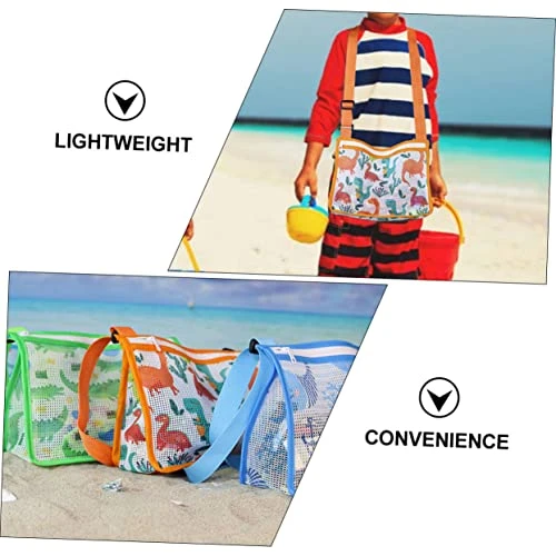 Totority Beach Bag Zipper Storage Bags Kids Storage Organizer Kids Beach Bag Pool Toy Bag Quick Dry Net Tote Bag For Picking Up Shells Adorable Mesh Bag Cartoon Printed Beach Bag Necessity 4 Totority Beach Bag Zipper Storage Bags Kids Storage Organizer Kids Beach Bag Pool Toy Bag Quick Dry Net Tote Bag For Picking Up Shells Adorable Mesh Bag Cartoon Printed Beach Bag Necessity - Image 4