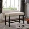 Biony Tufted Bench, Tan