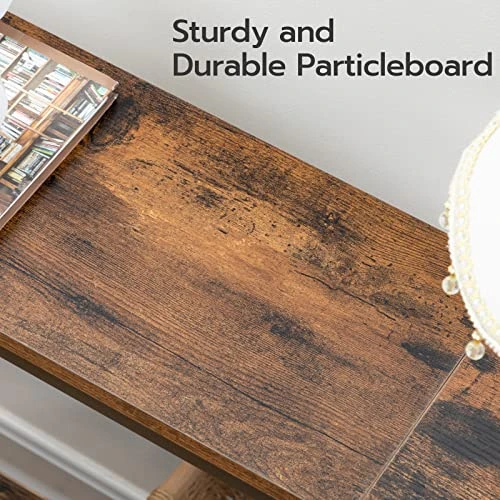 HOOBRO Console Table With Charging Station, 47.2” Narrow Entryway Table With Power Outlets And USB Ports, Skinny Sofa Table, Behind Couch Table, For Entryway, Hallway, Foyer, Rustic Brown BF201XG01 5 HOOBRO Console Table With Charging Station, 47.2” Narrow Entryway Table With Power Outlets And USB Ports, Skinny Sofa Table, Behind Couch Table, For Entryway, Hallway, Foyer, Rustic Brown BF201XG01 - Image 5