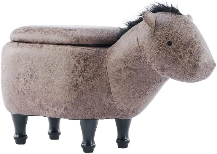 Home 2 Office Cow Ottoman For Kids' Bedroom, Playroom, Nursery, And Living Room, Animal Ottoman With Storage, Footstool For Kids, Black/White 13 Home 2 Office Cow Ottoman For Kids' Bedroom, Playroom, Nursery, And Living Room, Animal Ottoman With Storage, Footstool For Kids, Black/White - Image 13