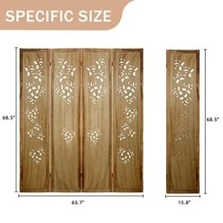ECOMEX 4 Panel Room Divider, Room Dividers And Folding Privacy Screens, Folding Room Divider 4 Panel, Freestanding Room Dividers For Bedroom Home Office Studio, Brown -Best Furniture Store 51ODgtpbw6L