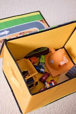 Clever Creations Collapsible Toy Storage Organizer And Play Mat For Kids - Perfect Toy Chest For Organizing Books, Toys, Games, And More - Construction Site Theme 15 Clever Creations Collapsible Toy Storage Organizer And Play Mat For Kids - Perfect Toy Chest For Organizing Books, Toys, Games, And More - Construction Site Theme -Best Furniture Store 51OXZO4MBrL