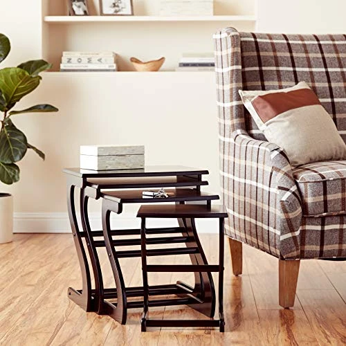 Frenchi Furniture Table, 4-PIECE, Dark Cherry 4 Frenchi Furniture Table, 4-PIECE, Dark Cherry - Image 4