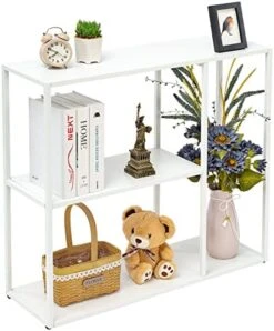 HDANI Console Table, Narrow Entryway Table, 3 Tier Metal Hallway Table, 9.8''Dx31.5''Wx29.7''H(Black) -Best Furniture Store 51OgJHBfmL. AC