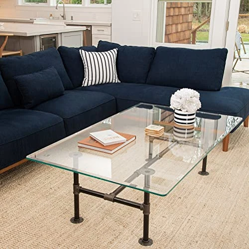 Spancraft 15" X 32" Rectangle Tempered Glass Table Top 3/8" Thick Flat Polish Edge And Touch Corners 1 Spancraft 15" X 32" Rectangle Tempered Glass Table Top 3/8" Thick Flat Polish Edge And Touch Corners