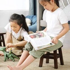 CDYD Solid Wood Stool,Handmade Footstool For Kitchen, Bedroom, Living Room, Or Bathroom Size 22 X 24 X25cm (Size : Style One) -Best Furniture Store 51PC68vl2QL