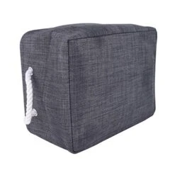 Large Toy Storage Organizer Baskets Laundry Bins With Handle Square Gift Box With Sturdy Rod Clothes Container Decorative Empty Cubes Bag For Home Closet Shelves Baby Nursery Play Room -Best Furniture Store 51PDeYqh1GL