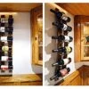 Wall Mounted Wine Rack | Hanging Liquid Bottle Shelf Rustic Barrel Stave Hanging Wooden Wall-Mounted Wine Rack
