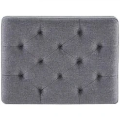 BELLEZE 24 Inch Modern Tufted Bedroom Storage Ottoman Bench, Linen Lift Top Upholstered Foam Padded Rectangular Footstool, Easy Assemble Furniture - Jay (Gray) 13 BELLEZE 24 Inch Modern Tufted Bedroom Storage Ottoman Bench, Linen Lift Top Upholstered Foam Padded Rectangular Footstool, Easy Assemble Furniture - Jay (Gray) -Best Furniture Store 51QcFSjxNTL
