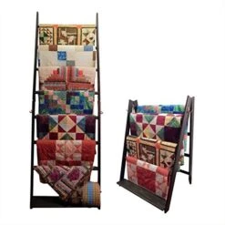 The LadderRack It's 2 Quilt Racks In 1! (7 Rung/24" Model/Golden Pecan) -Best Furniture Store 51Qw7mVXncL. AC