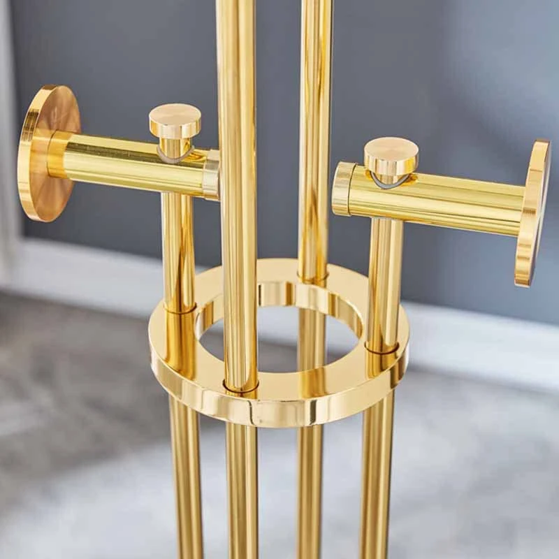 ANMMBER Metal Furniture Standing Entrance Hall Floor Hanger Clothing Golden Hanger Clothing Wardrobe (Color : E, Size : As Shown) 4 ANMMBER Metal Furniture Standing Entrance Hall Floor Hanger Clothing Golden Hanger Clothing Wardrobe (Color : E, Size : As Shown) - Image 4