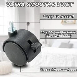 SIMFLAG 6FT Single Panel Room Divider With Wheels,Rolling Fabric Room Dividers For Partition Privacy Screens,Freestanding Wall Divider For Home Office,Restaurant,Hospital,(Black) -Best Furniture Store 51R7TCHBb1L