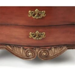 Traditional Wood Brass 3 Drawer Accent Chest With Fossil Stone Top -Best Furniture Store 51R7fjYzkWL