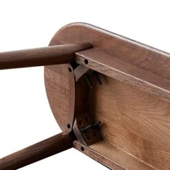 KEVINSPACE Farmhouse Bench, 100% Natural Oak Wood Bench, Furniture Mid-Century Entryway Bench Seat, For Dining Room Bedroom 39.37" L Walnut 11 KEVINSPACE Farmhouse Bench, 100% Natural Oak Wood Bench, Furniture Mid-Century Entryway Bench Seat, For Dining Room Bedroom 39.37" L Walnut -Best Furniture Store 51RDDx9MRnL