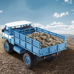 HEBXMF Remote Control Car, 2.4G High-Speed Off-Road RC Vehicle, 4WD Simulation Transport Truck Toy, All-Terrain Climbing RC Buggy, Electric Model Toy Car, Children's Gift -Best Furniture Store 51RFKekQiGL