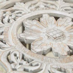 Deco 79 Wood Floral Handmade Intricately Carved Coffee Table With Hollow Interior, 33" X 33" X 18", Light Gray 14 Deco 79 Wood Floral Handmade Intricately Carved Coffee Table With Hollow Interior, 33" X 33" X 18", Light Gray -Best Furniture Store 51RPedAUjEL