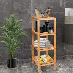 JYDQM 4 Tier Shelf Storage Rack Sturdy Bookcase Flower Stand For Home Office -Best Furniture Store 51RRLjJ4CdL