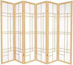 Al Furniture 6 Ft. Tall Eudes Shoji Screen - Natural - 3 Panels 17 Al Furniture 6 Ft. Tall Eudes Shoji Screen - Natural - 3 Panels -Best Furniture Store 51RWS0D9vzL. AC