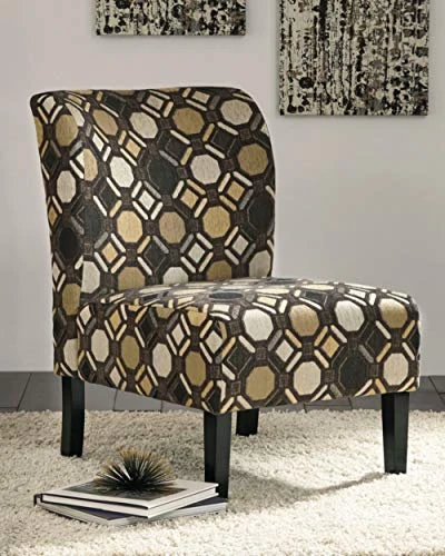 Signature Design By Ashley 9910160 Accent Chair, Brown Geometric 3 Signature Design By Ashley 9910160 Accent Chair, Brown Geometric - Image 3