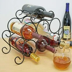 Southern Homewares 7-Bottle Minuet Free Standing Wine Rack W/Scroll Design For Kitchen Organization Of Wine Spirit Bottles - SH-10048 9 Southern Homewares 7-Bottle Minuet Free Standing Wine Rack W/Scroll Design For Kitchen Organization Of Wine Spirit Bottles - SH-10048 -Best Furniture Store 51S798Bb4ZL