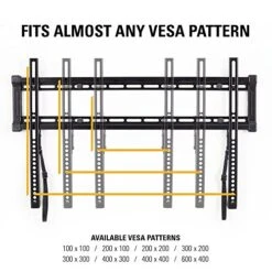 SANUS TV Wall Mount - Universal Low Profile Fixed TV Mount Bracket For 40" - 80" Flat Screen TVs - Features Slim 1” Profile, 3 Step Easy Install - UL Certified- Hardware Included - OLL15-B1 -Best Furniture Store 51SJim3GdXL