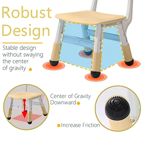 Easy To Assemble Wooden Kids Table And Chair Set, Toddler Table And Chair Set With 7-Speed Height Adjustable For Ages 2-12, Easy To Wipe Graffiti Desktop 2 Easy To Assemble Wooden Kids Table And Chair Set, Toddler Table And Chair Set With 7-Speed Height Adjustable For Ages 2-12, Easy To Wipe Graffiti Desktop - Image 2