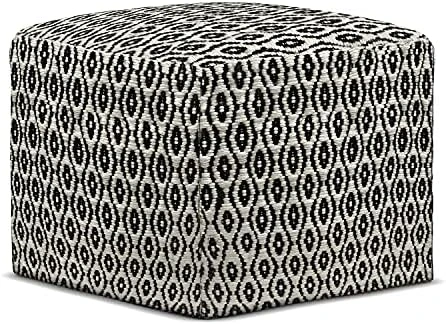 SIMPLIHOME Margo Round Pouf, Footstool, Upholstered In Multi Color Hand Braided Jute, For The Living Room, Bedroom And Kids Room, Boho, , 11 SIMPLIHOME Margo Round Pouf, Footstool, Upholstered In Multi Color Hand Braided Jute, For The Living Room, Bedroom And Kids Room, Boho, , - Image 11