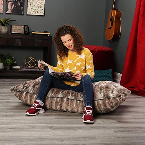 Jaxx Saxx 3.5 Floor Pillow, Premium Luxe Fur - Mountain Fox 2 Jaxx Saxx 3.5 Floor Pillow, Premium Luxe Fur - Mountain Fox - Image 2