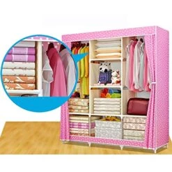 N/A DIY Non-Woven Fold Portable Storage Furniture When The Quarter Wardrobe Cabinet Bedroom Furniture Wardrobe Bedroom Organ -Best Furniture Store 51Sair3FjcL
