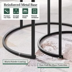 Yaheetech Nesting Coffee Table Set Of 2, Nesting Table, Rustic Stacking Side Tables, Nesting End Table Set W/Round Wooden Tabletop And Sturdy Metal Base For Living Room,Small Space, Gray 14 Yaheetech Nesting Coffee Table Set Of 2, Nesting Table, Rustic Stacking Side Tables, Nesting End Table Set W/Round Wooden Tabletop And Sturdy Metal Base For Living Room,Small Space, Gray -Best Furniture Store 51Sf9QDa52L