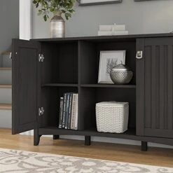 Bush Furniture Salinas Accent Storage Cabinet With Doors In Vintage Black -Best Furniture Store 51THcx5NpeL