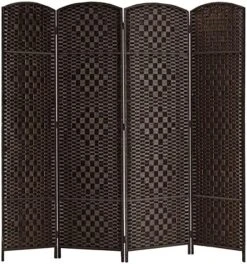 Room Divider 5.6Ft.Tall 16" Privacy Screen Room Dividers And Folding Privacy Screens, Partition & Wall Divider, Space Separate Screen Panel Freestanding Room Divider Wall-4 Panel, Dark Coffee 18 Room Divider 5.6Ft.Tall 16" Privacy Screen Room Dividers And Folding Privacy Screens, Partition & Wall Divider, Space Separate Screen Panel Freestanding Room Divider Wall-4 Panel, Dark Coffee -Best Furniture Store 51TMPUe5JSL. AC