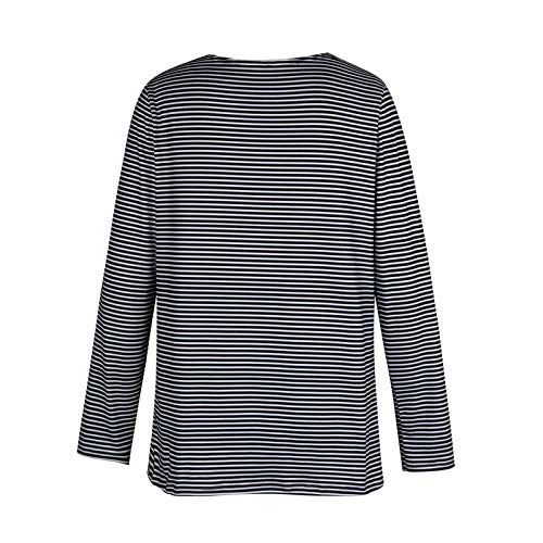 Womens Summer TopsWomens Long Sleeve Blouse 3D Cat Graphic Pullover Stripe Crewneck Tops Ladies Casual Tshirt 4 Womens Summer TopsWomens Long Sleeve Blouse 3D Cat Graphic Pullover Stripe Crewneck Tops Ladies Casual Tshirt - Image 4