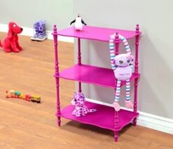 Frenchi Home Furnishing Kid's 3-Tier Shelves, PURPLE