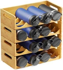 SpaceAid Bamboo Water Bottle Organizer With Labels, Kitchen Pantry Water Bottle Storage Rack For Cabinets, Home Cup And Wine Bottle Holder Shelf Organizers, 2 Pack 4-Slot, Hold 8 Bottles 11 SpaceAid Bamboo Water Bottle Organizer With Labels, Kitchen Pantry Water Bottle Storage Rack For Cabinets, Home Cup And Wine Bottle Holder Shelf Organizers, 2 Pack 4-Slot, Hold 8 Bottles -Best Furniture Store 51UQQe53emL. AC