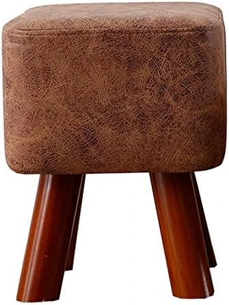 Upholstered Footstool Household Stool Comfortable Technology Cloth Living Room Shoe Bench Solid Wood Legs Bearing 100kg 2 Styles (Color : Brown, Size : 34cm) 8 Upholstered Footstool Household Stool Comfortable Technology Cloth Living Room Shoe Bench Solid Wood Legs Bearing 100kg 2 Styles (Color : Brown, Size : 34cm) - Image 8